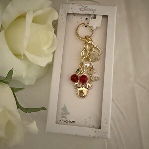 Disney Gold Minnie Keychain